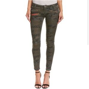Etienne Marcel zippered camo jeans